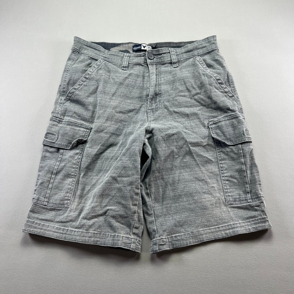 Company Eighty One Cargo Shorts Mens 32 Gray Cotton Stretch Utility Outdoor